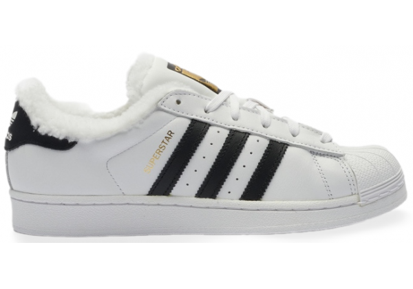 Зимние кроссовки Adidas Superstar белые